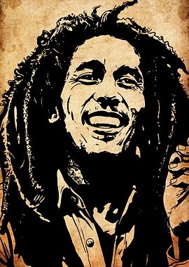 Bob Marley Portrait Art
