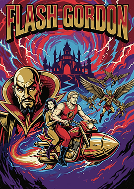 Flash Gordon Comic Book Cover Art