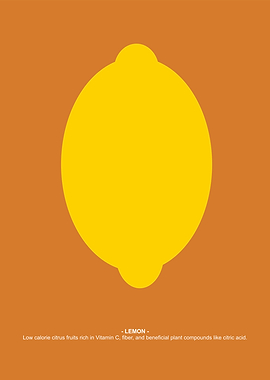 Minimalist Lemon Illustration