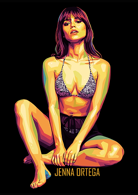 Jenna Ortega Pop Art Portrait