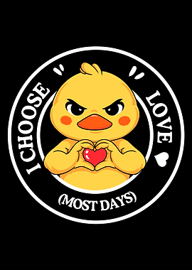 I Choose Love (Most Days) Duck
