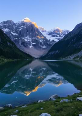 Mountain Lake Reflection