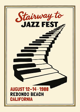 Stairway to Jazz Fest Poster