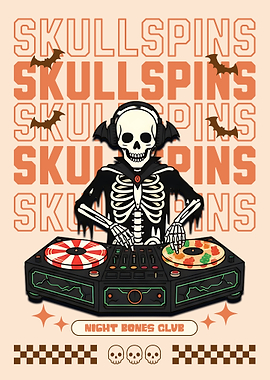 Skullspins Night Bones Club DJ