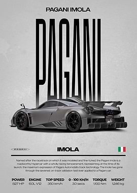 Pagani Imola Hypercar Poster