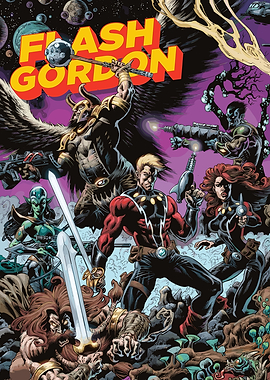 Flash Gordon Comic Book Cover Art