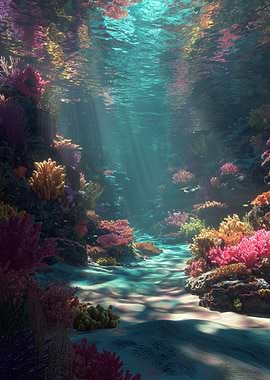 Underwater Coral Reef Scene