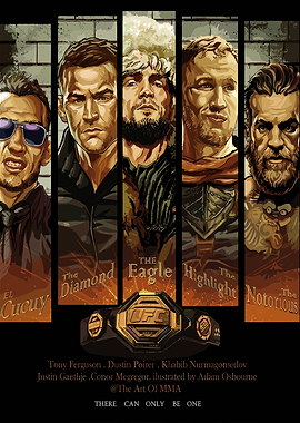 MMA Fighters Art: 'There Can Only Be One'