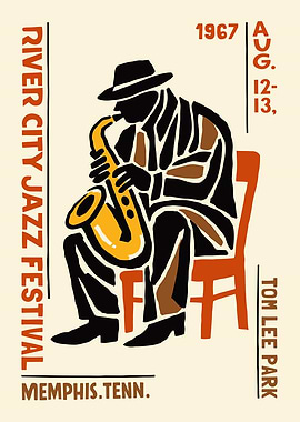 River City Jazz Festival 1967 Poster