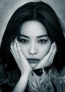 Monochrome Portrait of Ryujin ITZY