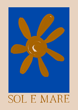 Sol e Mare Abstract Sun Art
