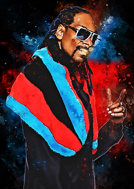 Snoop Dogg Watercolor Portrait