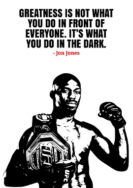 Jon Jones Motivational Quote Art