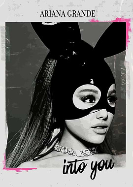 Black and White Ariana Grande Into You Album Art