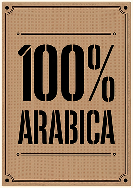 100% Arabica Coffee Poster