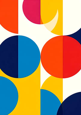 Abstract Geometric Colorful Pattern