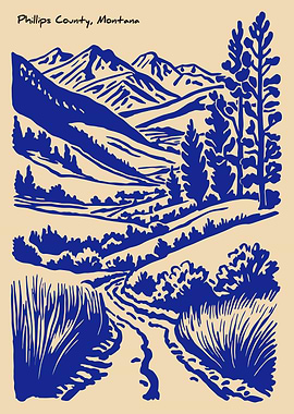 Phillips County, Montana Landscape Art
