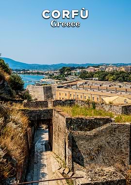 Corfu, Greece: Historical Fortress View