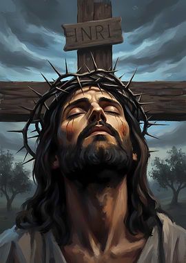Jesus Christ on the Cross Painting