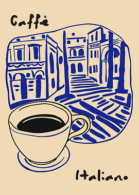 Caffe Italiano Illustration