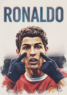 Cristiano Ronaldo Portrait Illustration