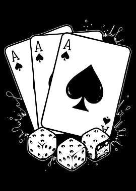 Ace of Spades and Dice