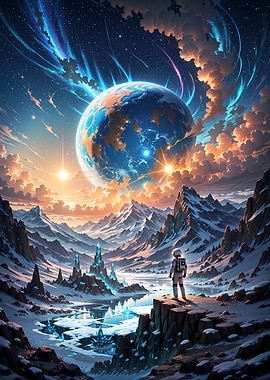 Crystal Alien Planet