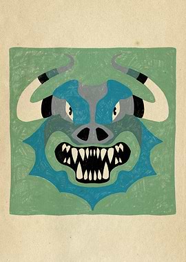 Dancing Diablitos - Monster Faces Illustrations