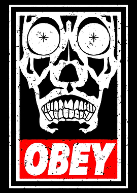 Obey Skull Propaganda Art