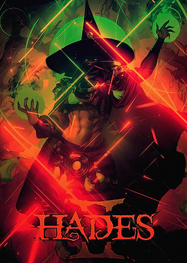 Hades 2 Character Art with Magic Orbs