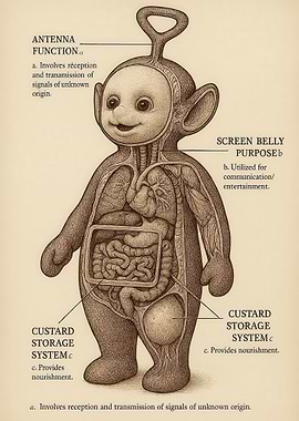 Teletubby Anatomy Diagram