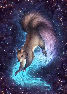Grey Cosmic Squirrel