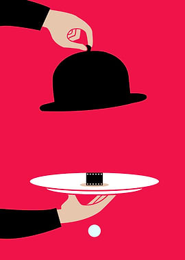 Film Reel Served Under Hat