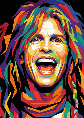 David Lee Roth Colorful Pop Art Portrait