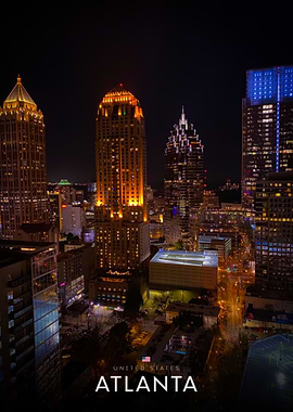 Atlanta Skyline at Night