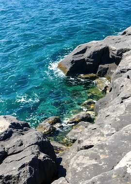 Rocky Coastline with Turquoise Water