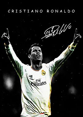 Cristiano Ronaldo Celebration Portrait