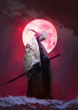 Samurai under the Red Moon