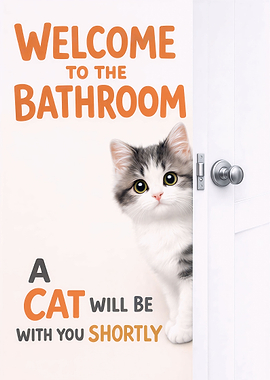 Welcome to the Bathroom Cat