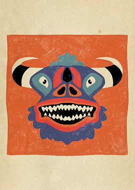 Dancing Diablitos - Monster Face Illustrations