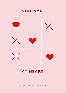 Valentine's Day Tic-Tac-Toe Heart