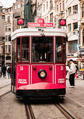 Taksim-Tünel Tram in Istanbul