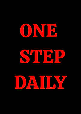 One Step Daily Text Art