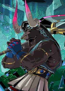 Asterius from Hades game illustration