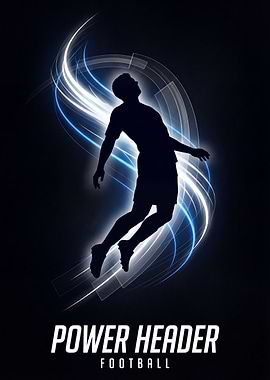 Power Header Football Silhouette