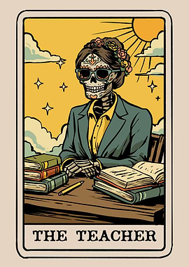 The Teacher Tarot Card
