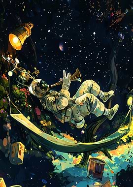 Outer Wilds in Hammock Playing Trumpet