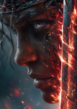 Woman with Crown of Thorns