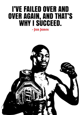 Jon Jones Quote Art