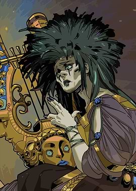 Hades Game Eurydice Character Illustration